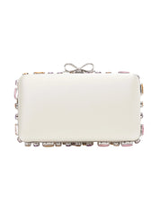Multi Crystal Embellished Clutch Bag