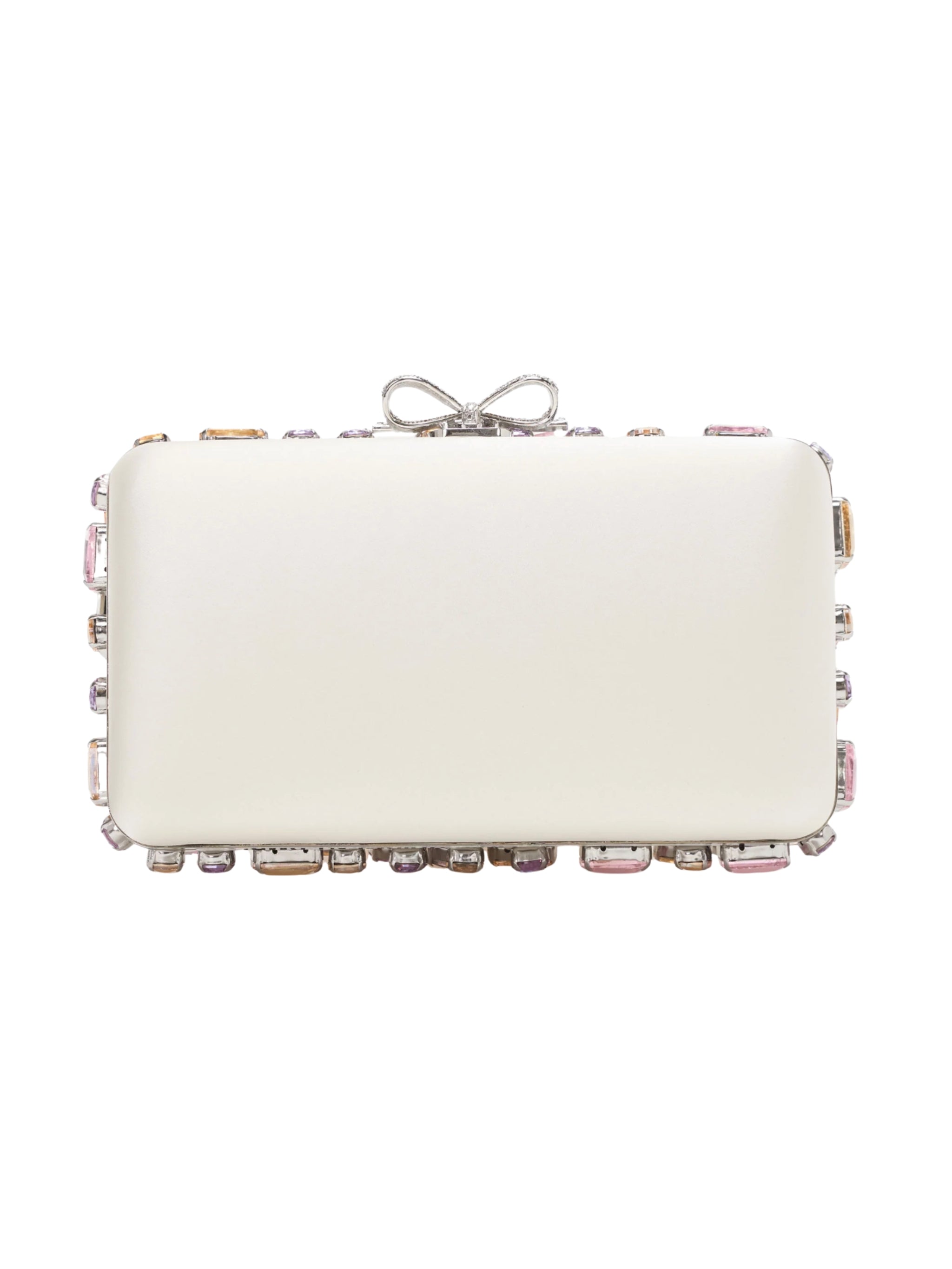 Multi Crystal Embellished Clutch Bag