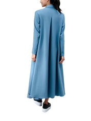 One-piece full length caftan - techno abaya-blue stone