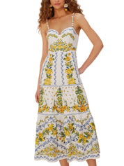 SICILY OFF-WHITE MIDI DRESS