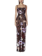 DAHLIA MAXI DRESS WITH STRAPS