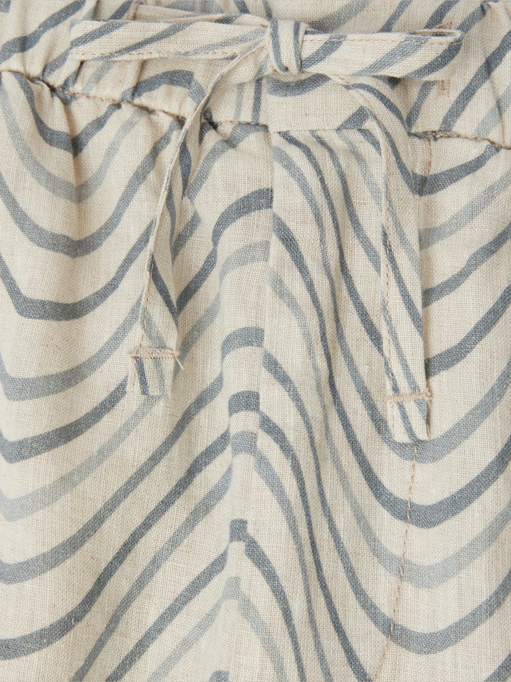 Felipe linen short fibra print