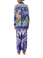 FRESH TABLE SCARF BLUE PAJAMA PANTS