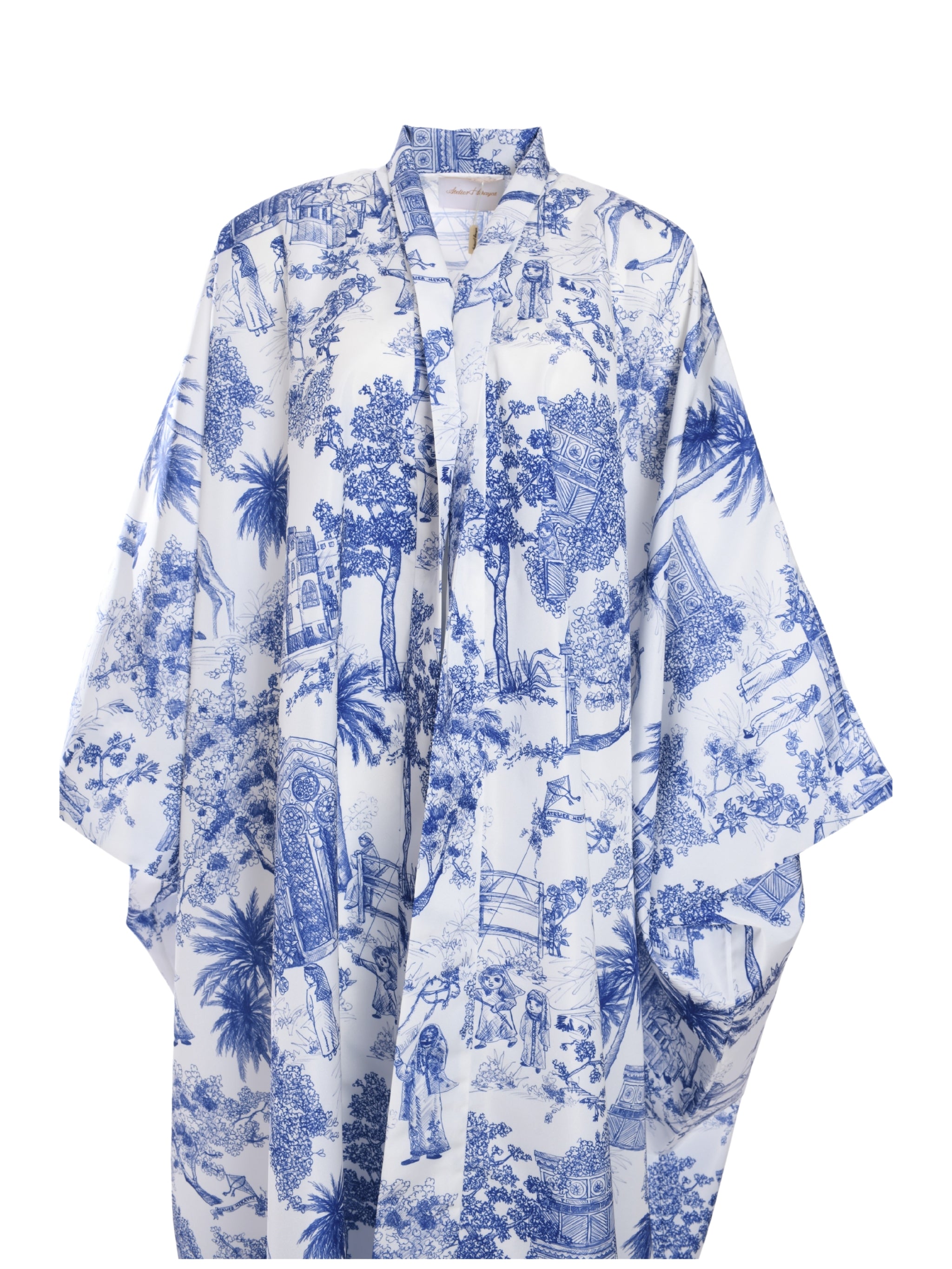 KIMONO ABAYA TOILE DE JEDDAH BLUE