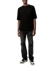 LEATHER STRAIGHT MX1 JEAN