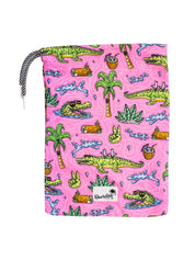 Boardies mulga crocs mid length swim shorts