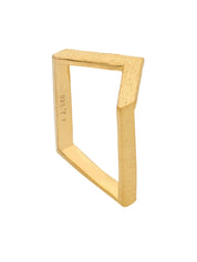 Mud ring in sterling silver & 18k gold vermeil