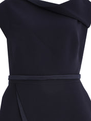 FARRAH ASYMMETRIC TOP WITH FOLD OVER DETAIL AND PEPLUM