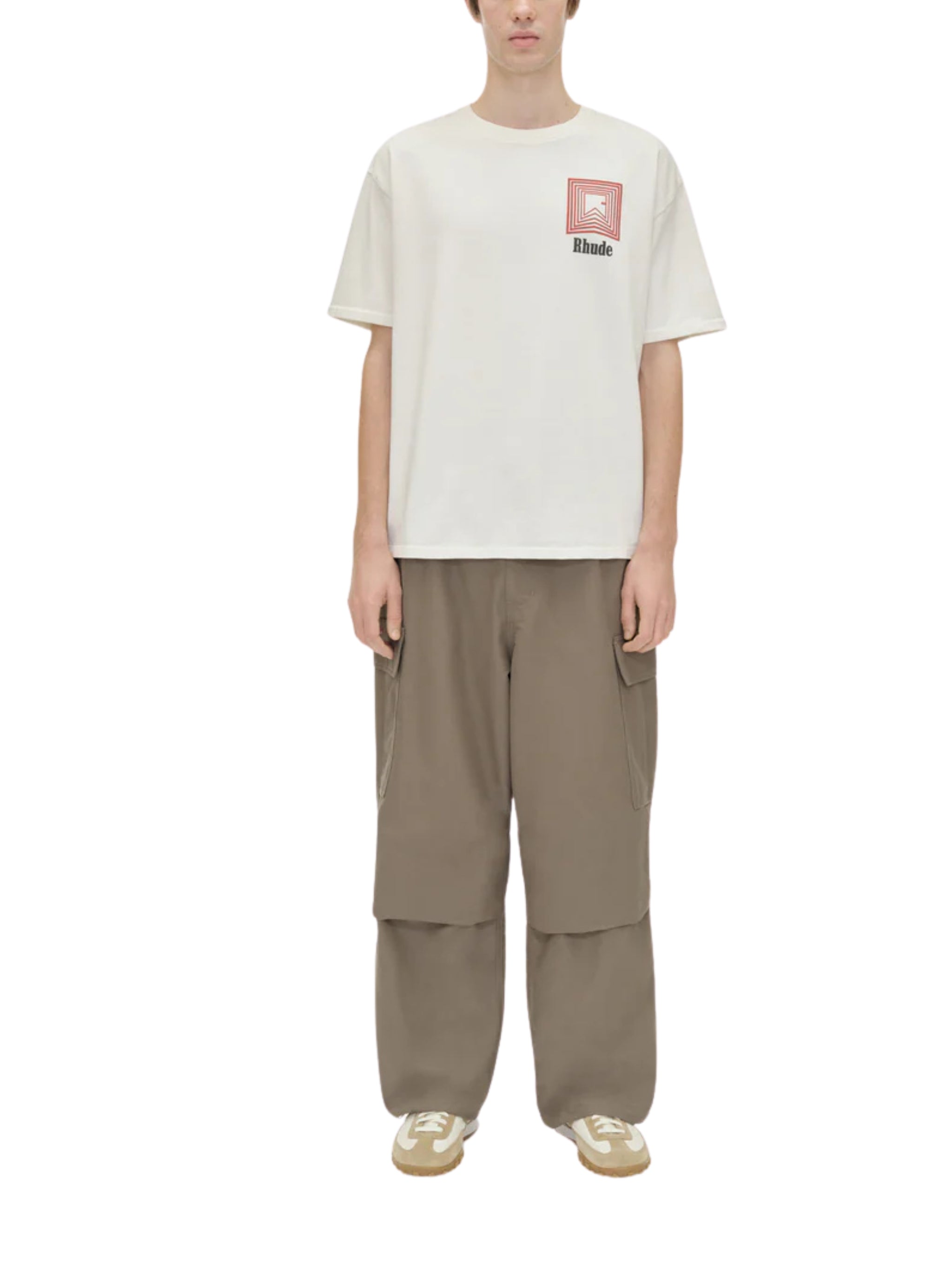 CHEVRON LOGO REPEAT TEE