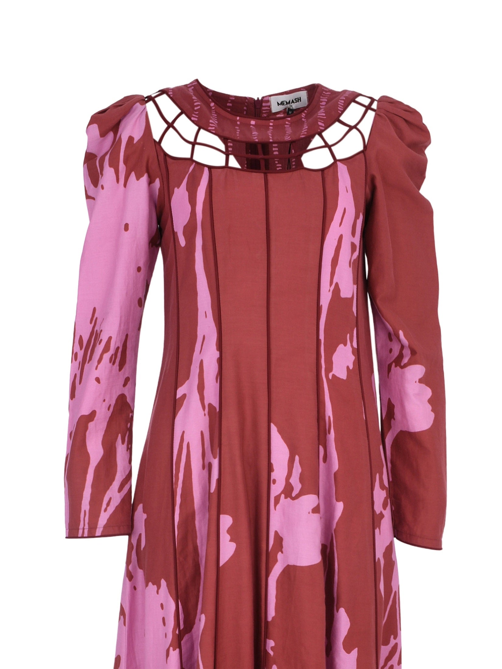 Memash dress purple brown