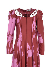 Memash dress purple brown