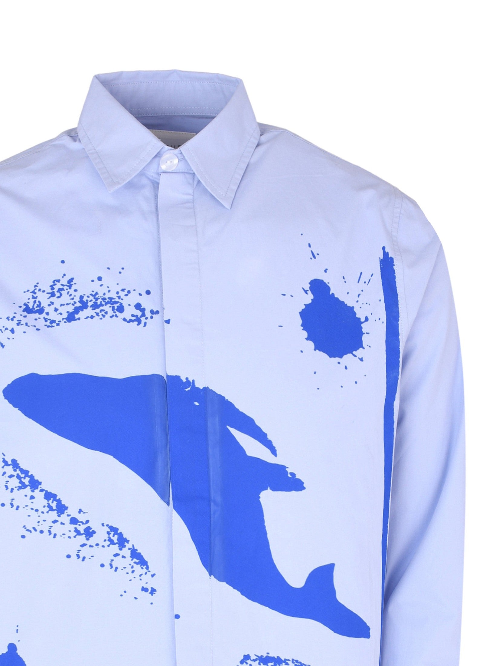 Blue dolphin cotton shirt