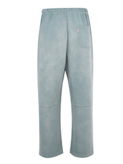 Washed cut-off hem sweat pants