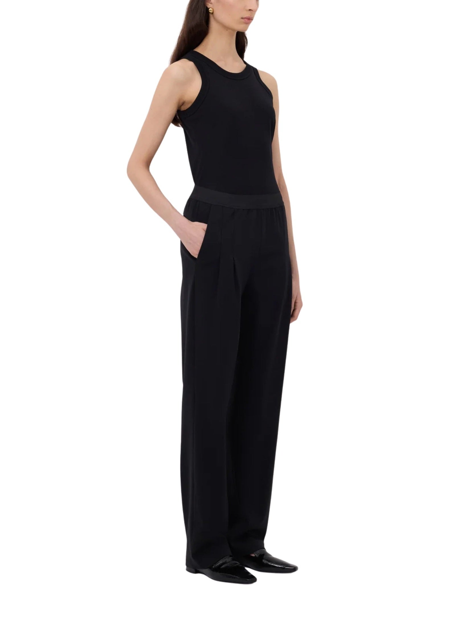 Niro elastic waistband pants