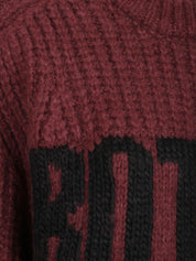 Knitted logo sweater