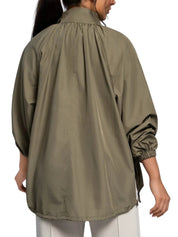 Gathered parka easonal green