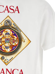 White Plafond Orne De Musique Short Sleeve T?Shirt