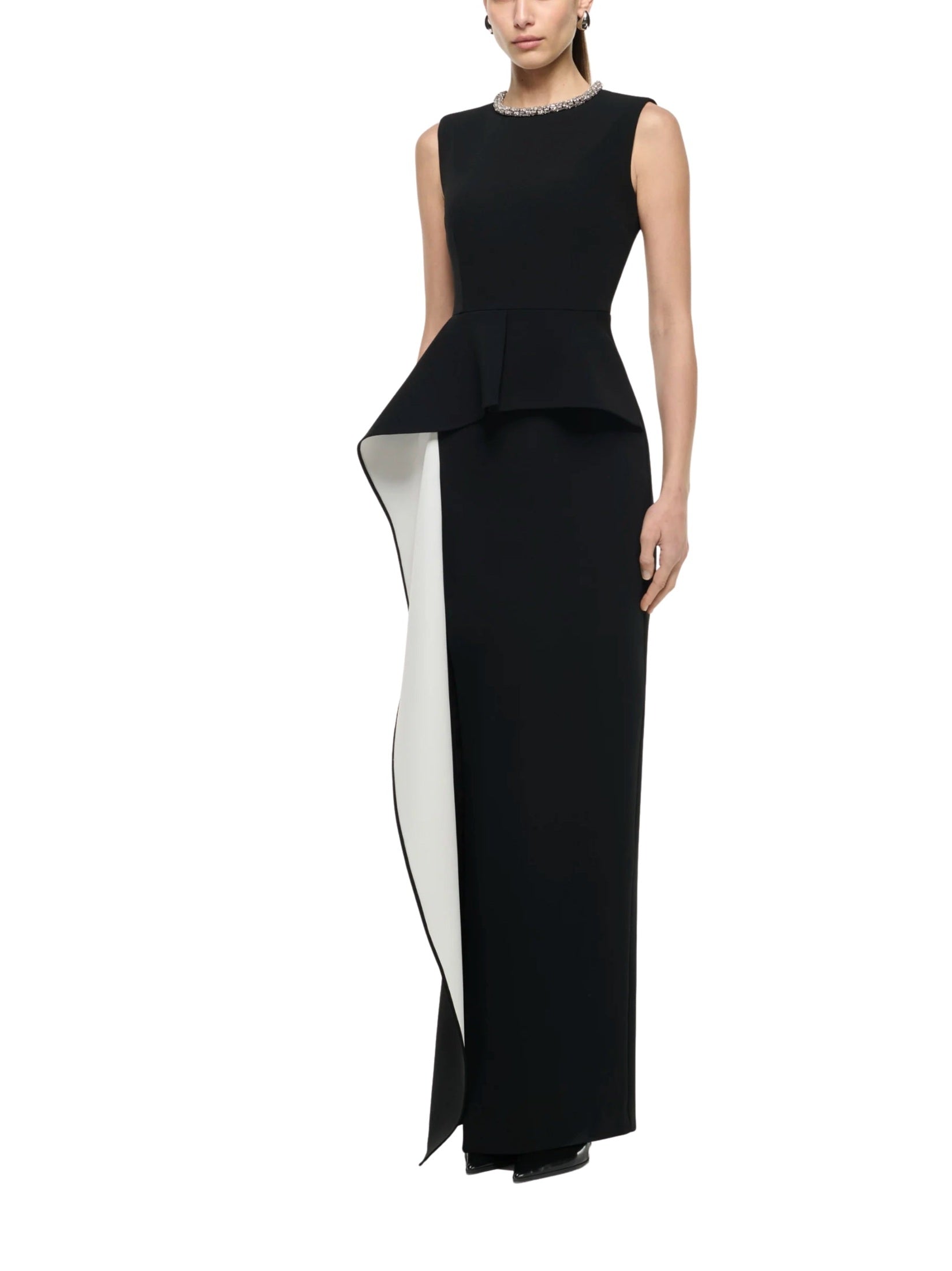 Waist drape gown