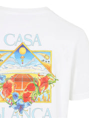 White Flower Court Icon Short Sleeve T?Shirt