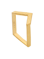 Mud ring in sterling silver & 18k gold vermeil