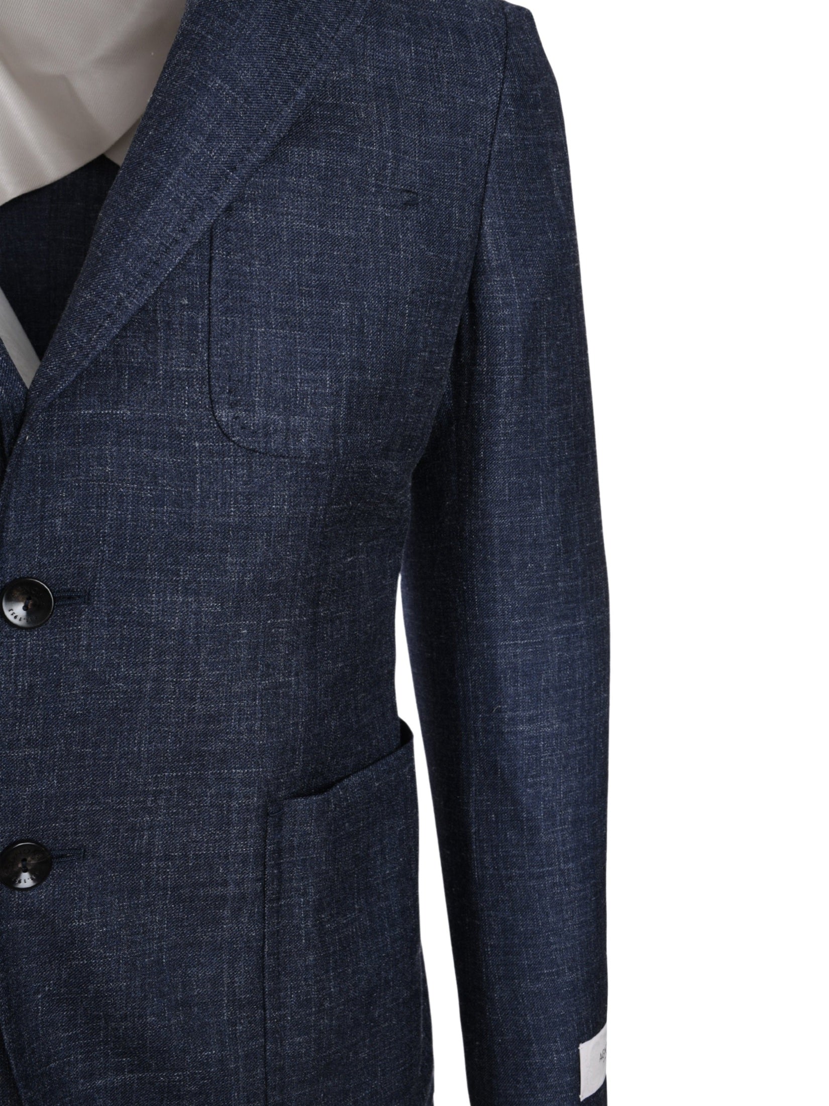 Jacket flamed wool silk linen