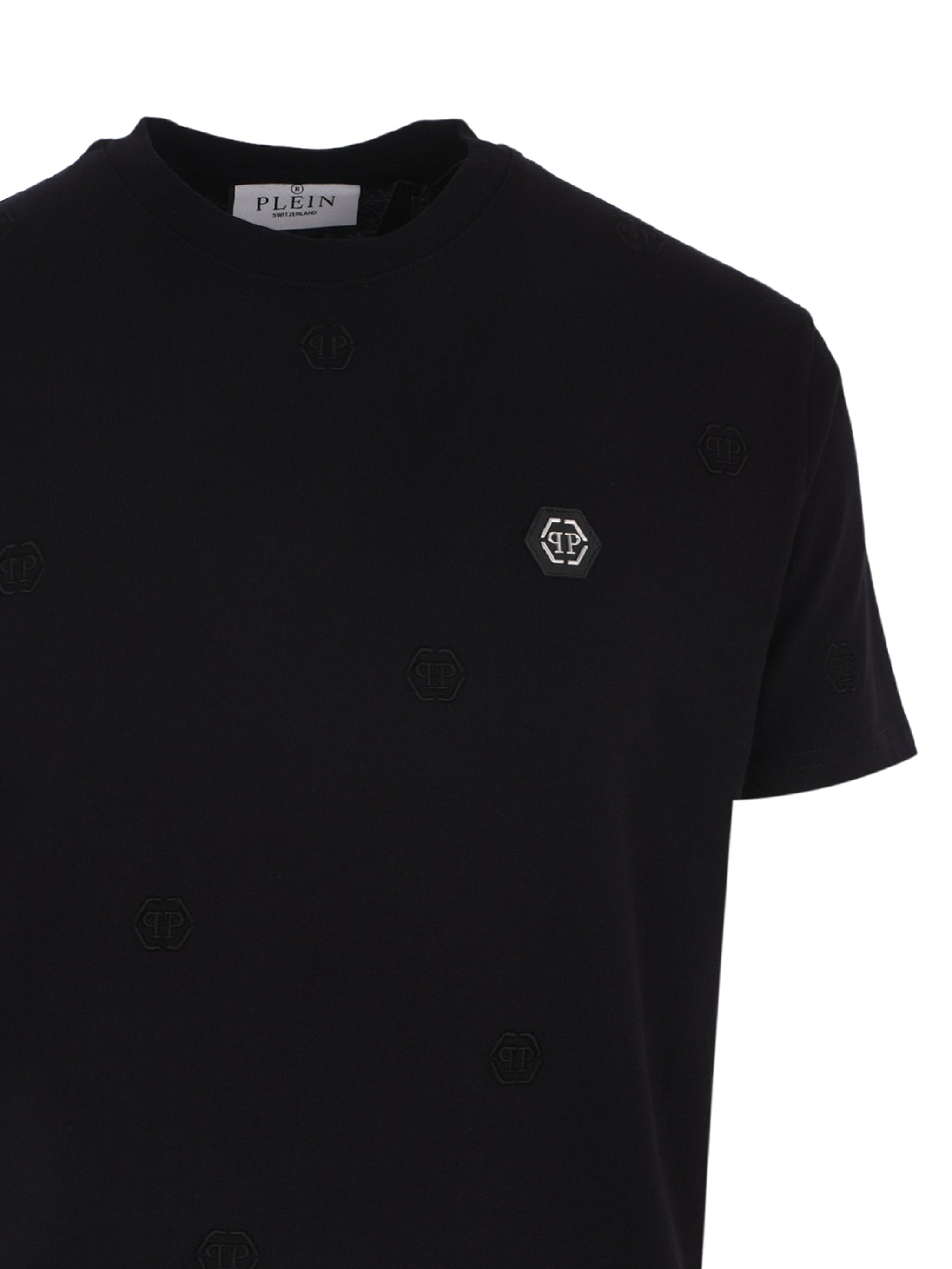 Embroidered Round Neck T-Shirt Monogram