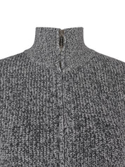 The sleeveless high neck pullover in ink