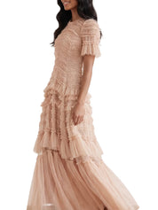Valentine ruffle gown