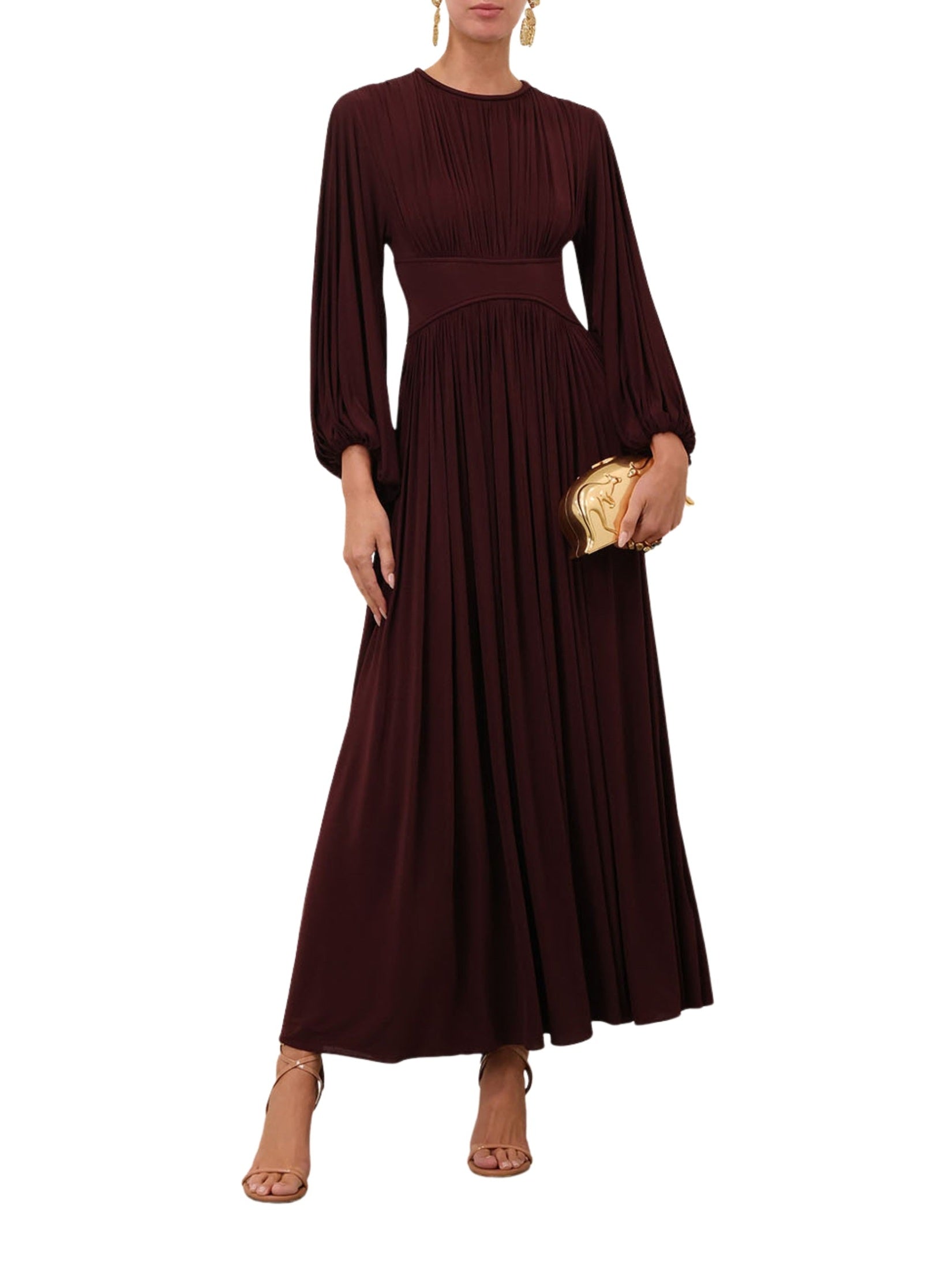 Luna billow maxi dress