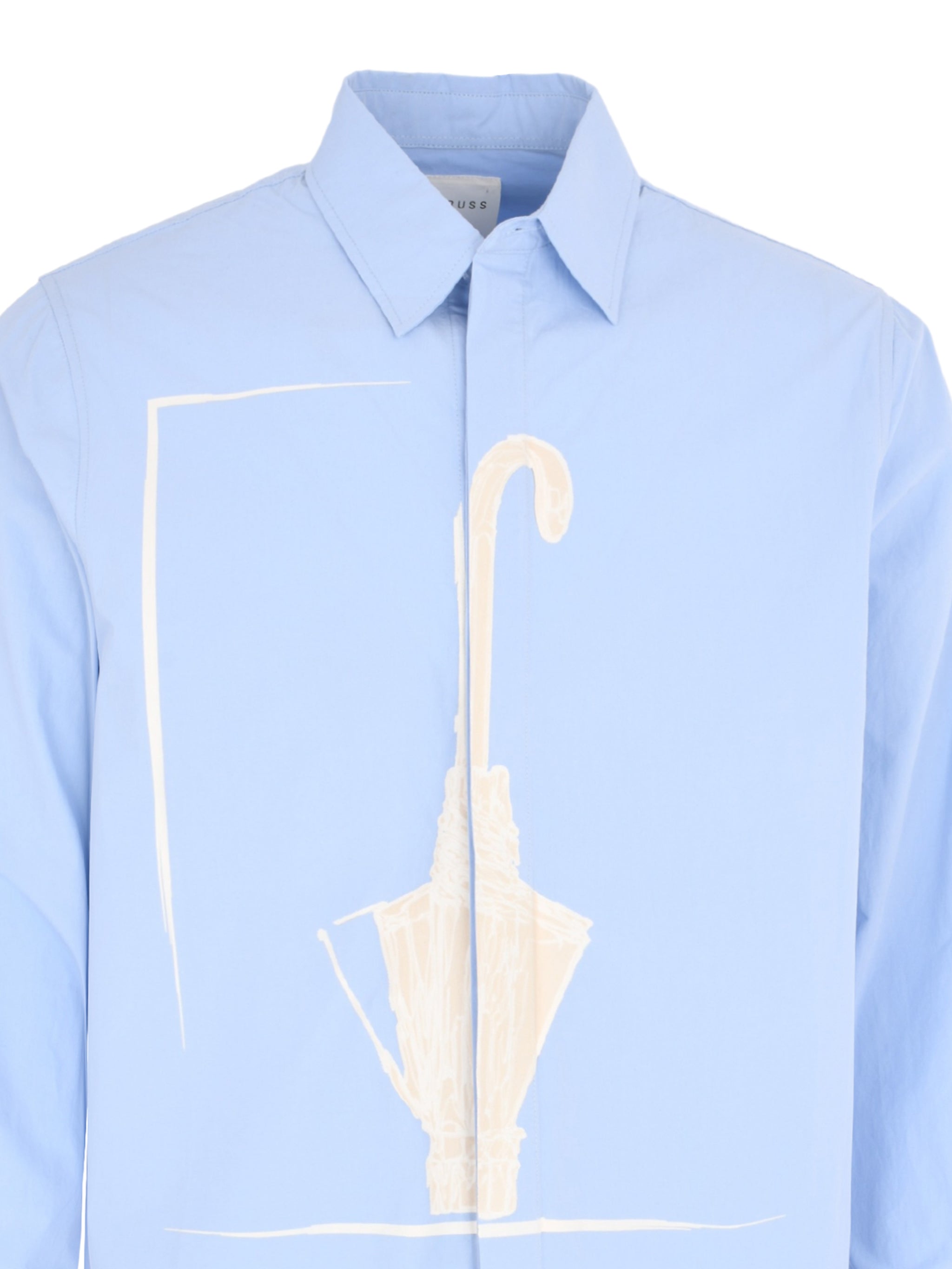 BABY BLUE UMBRELLA COTTON SHIRT
