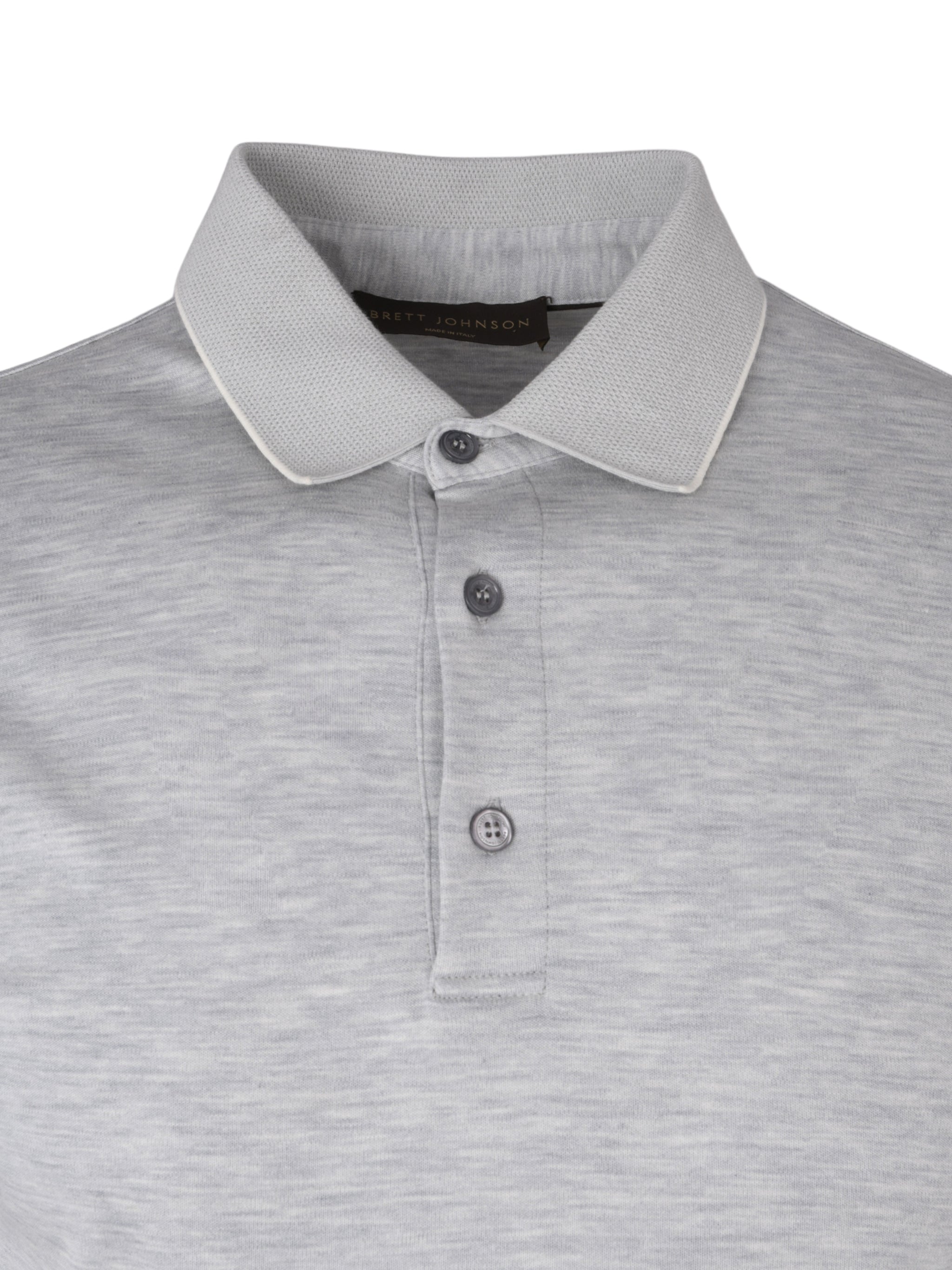 Cotton and silk short sleeves polo