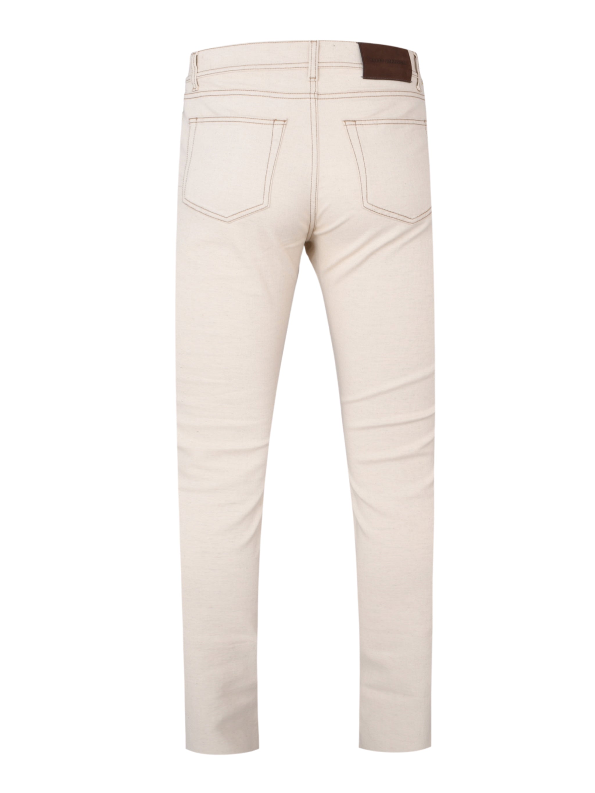 Cotton linen 5 pocket denim