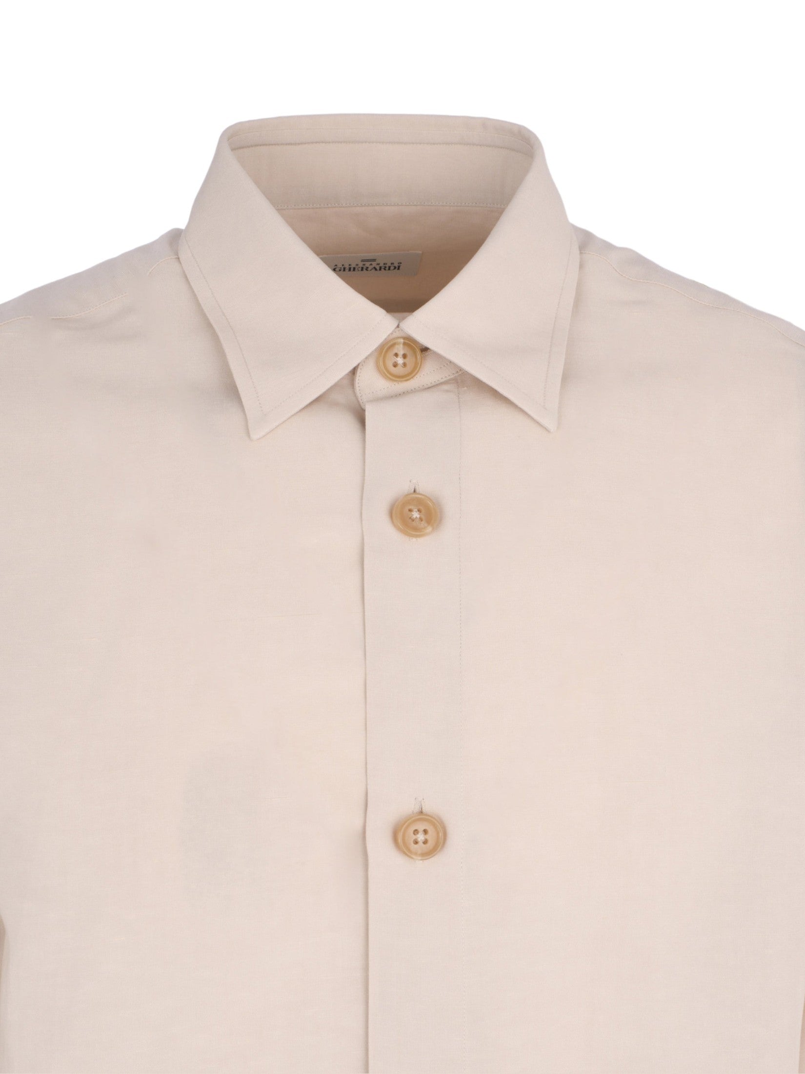 Alessandro Gherardi beige buttoned shirt