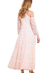 ADELINE OFF-SHOULDER ANKLE GOWN