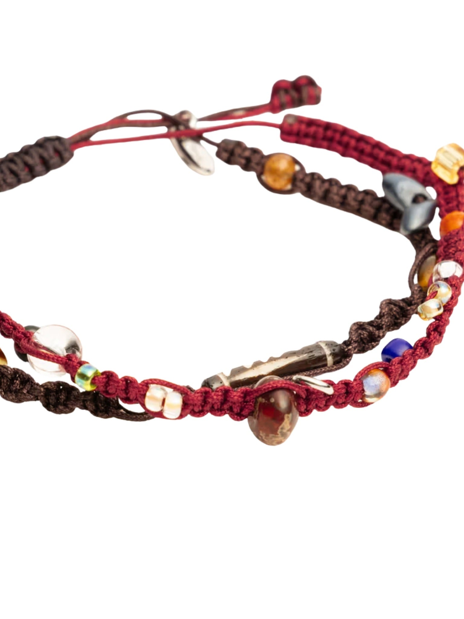 Wabisabi knot layered bracelet