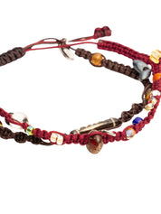 Wabisabi knot layered bracelet