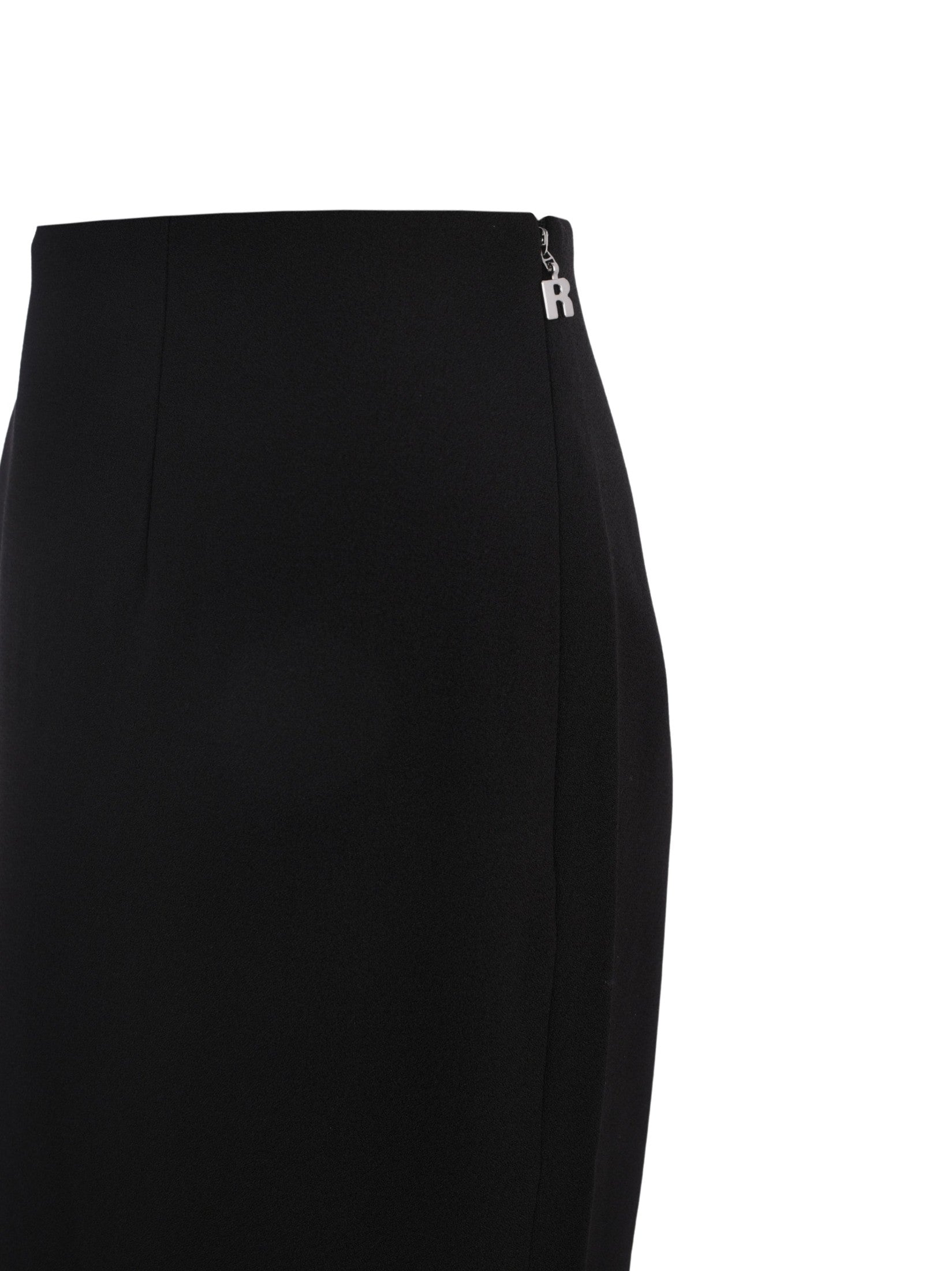 Crepe midi skirt