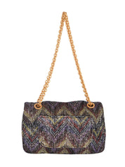 Caperdoni Sequin-Embellished Shoulder Bag
