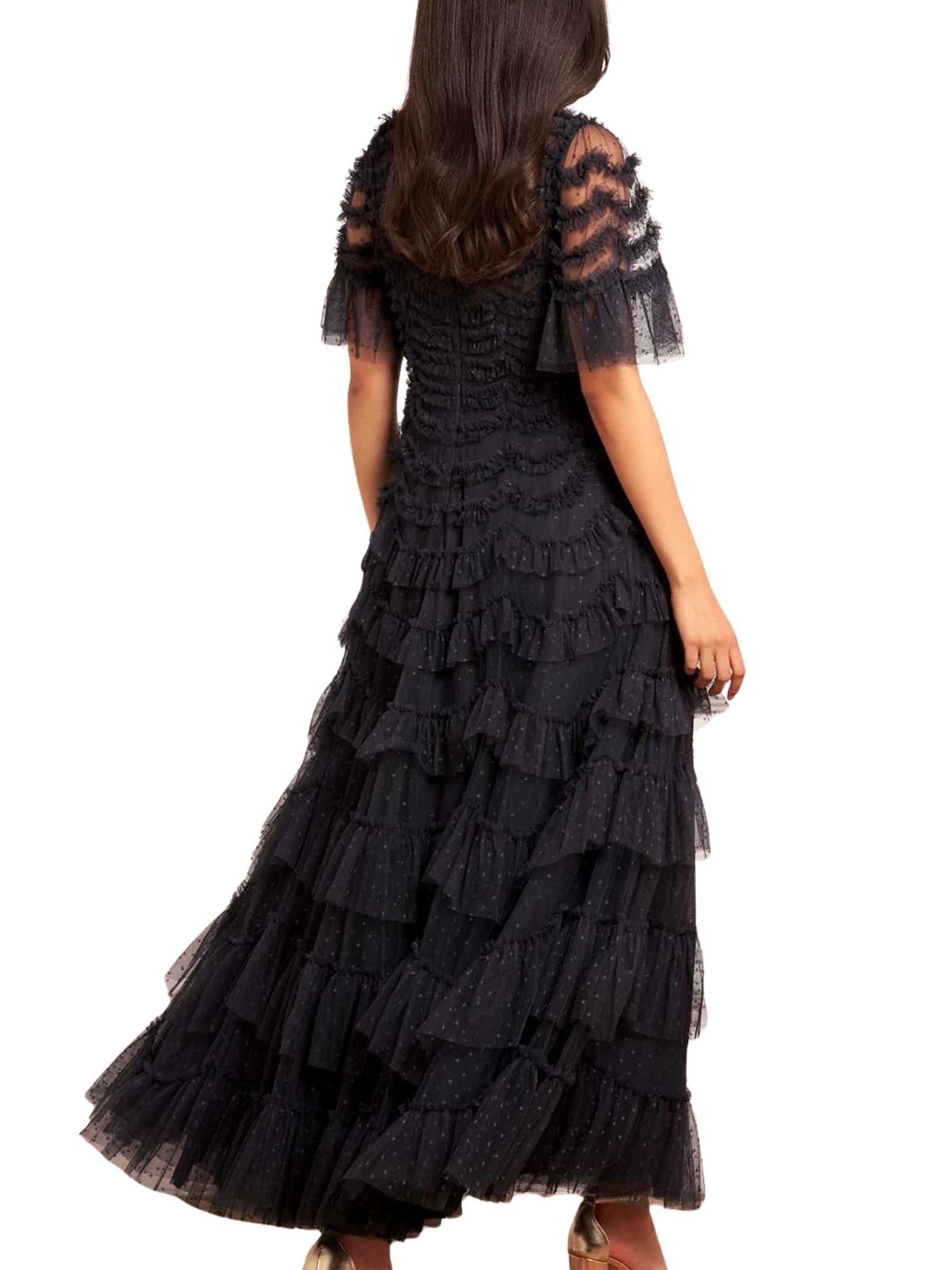 Aviana short sleeve gown