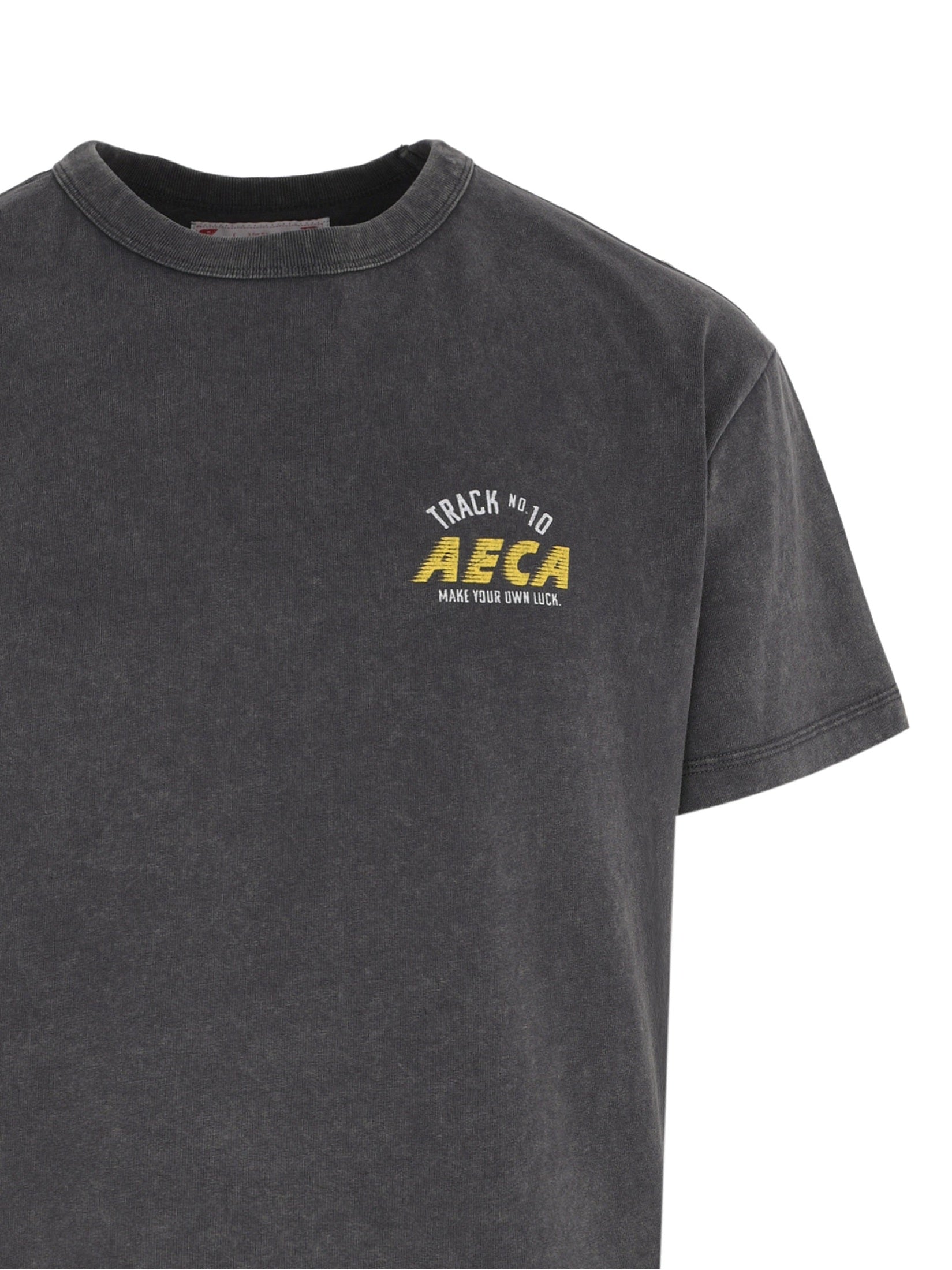 Aeca track no.10 part washed half sleeve tee