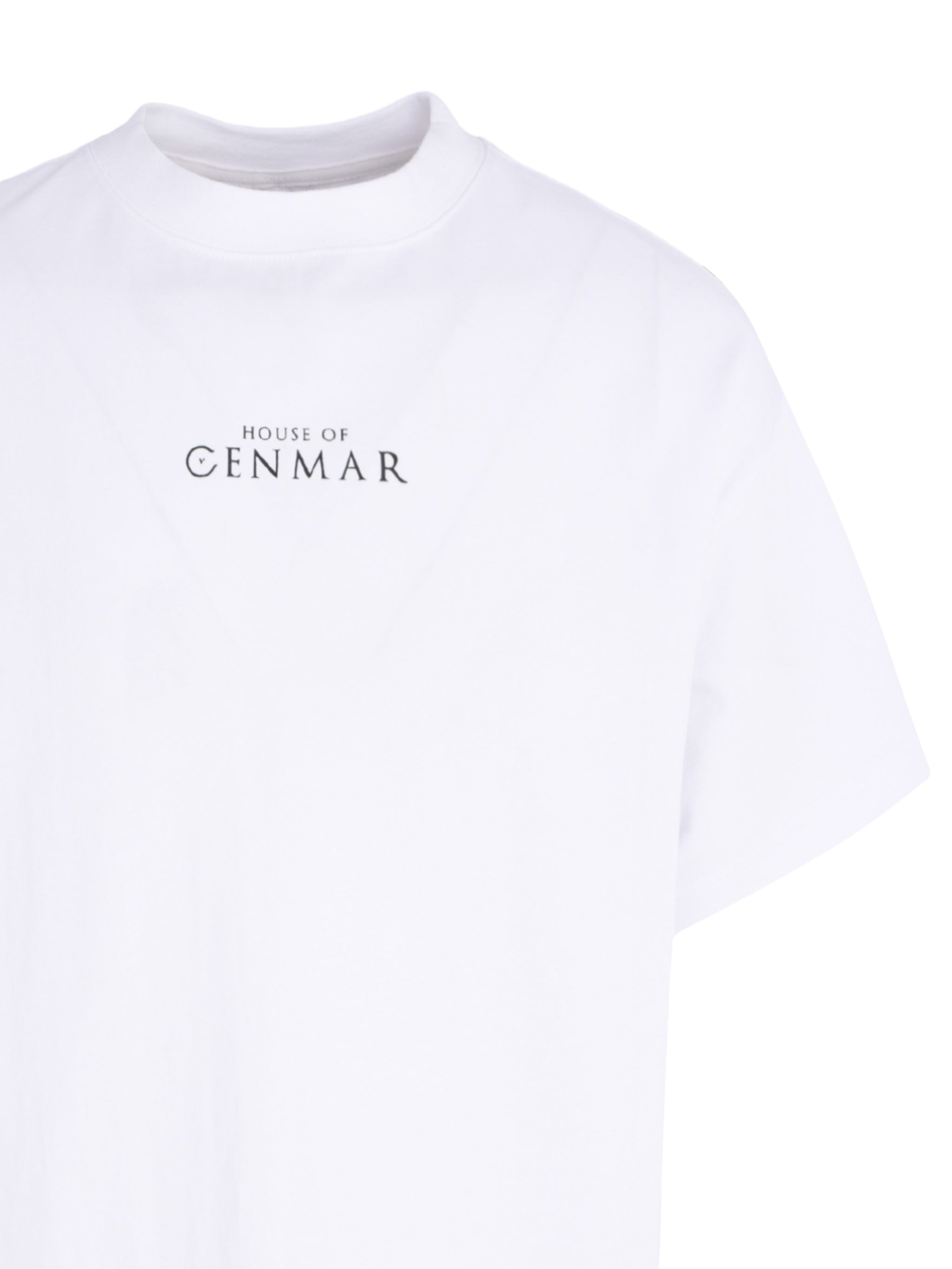 CENMAR WHITE T-SHIRT WITH A BEDOUIN PRINT