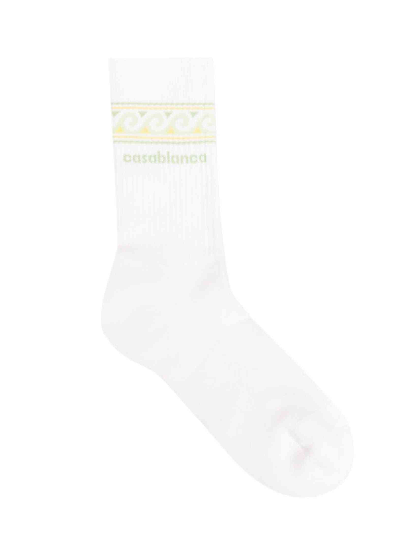 Knitted wave sport socks