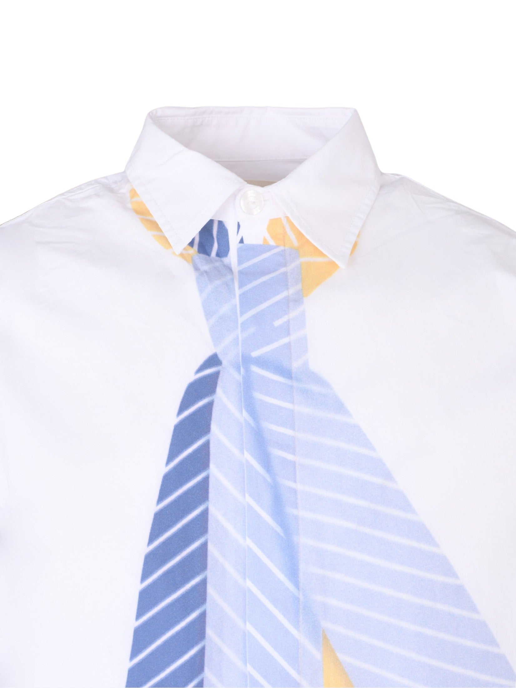 Tie print cotton shirt