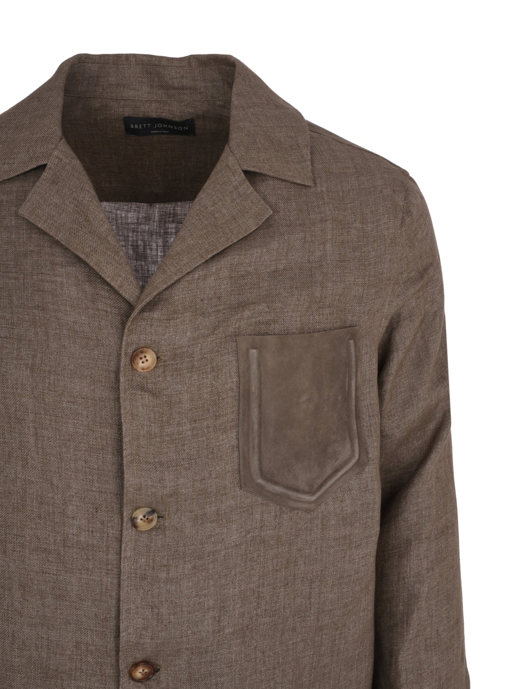 Linen cuban shirt jacket