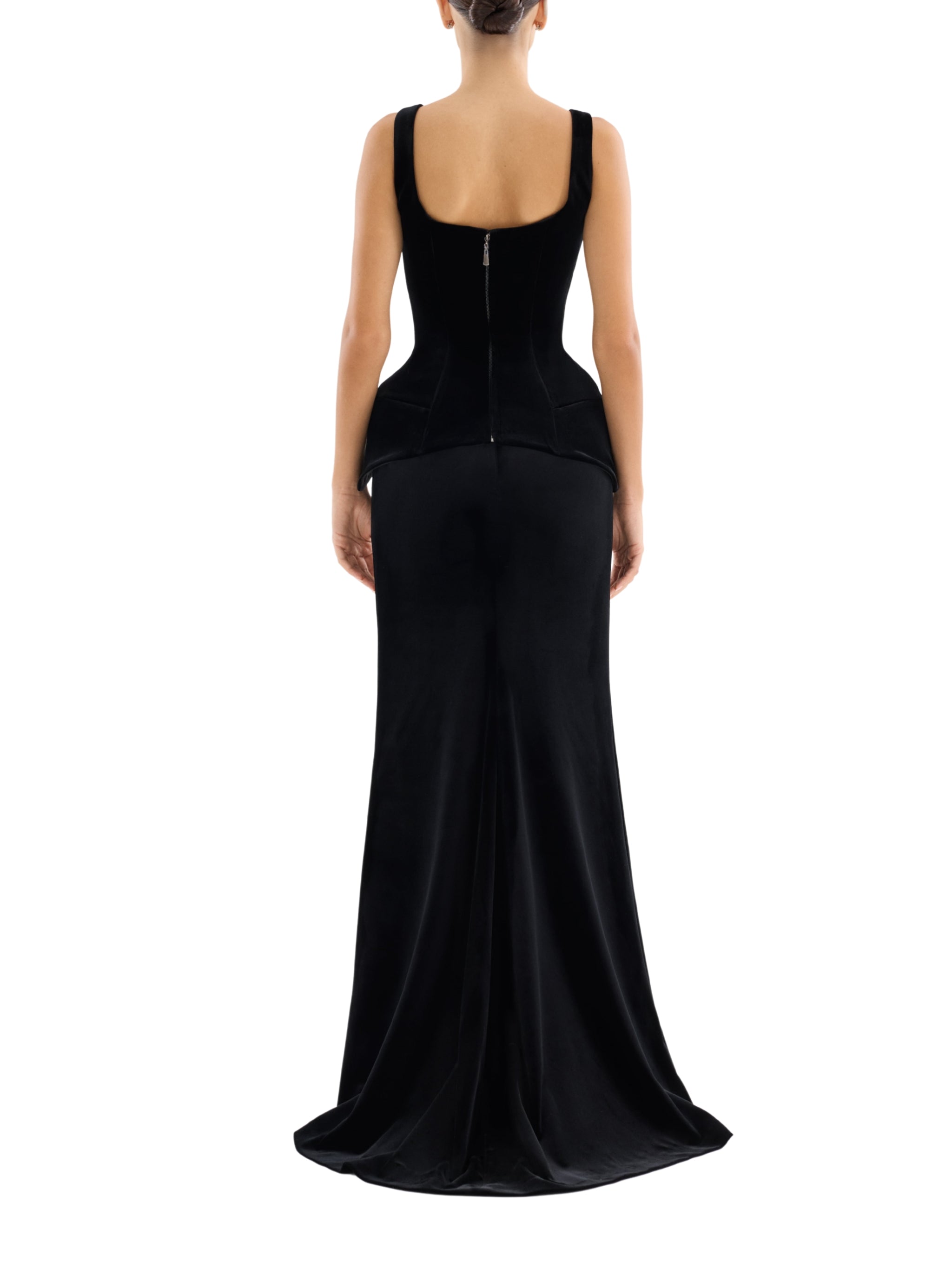 Corset with maxi skirt
