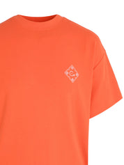 CENMAR ORANGE T-SHIRT WITH ''FAMILY'' PRINT THE BACK