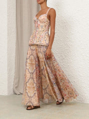 Rebellion corded maxi dress