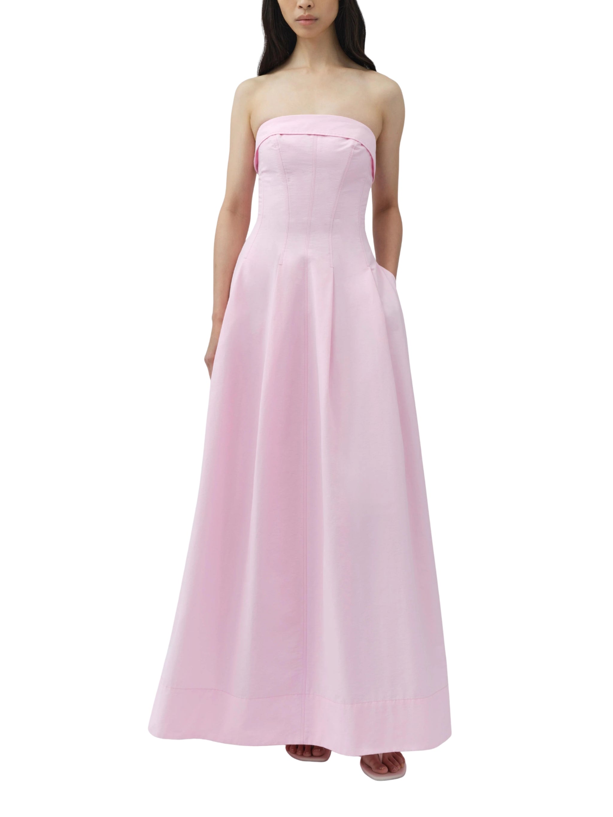 Avril Cotton Bustier Maxi Dress