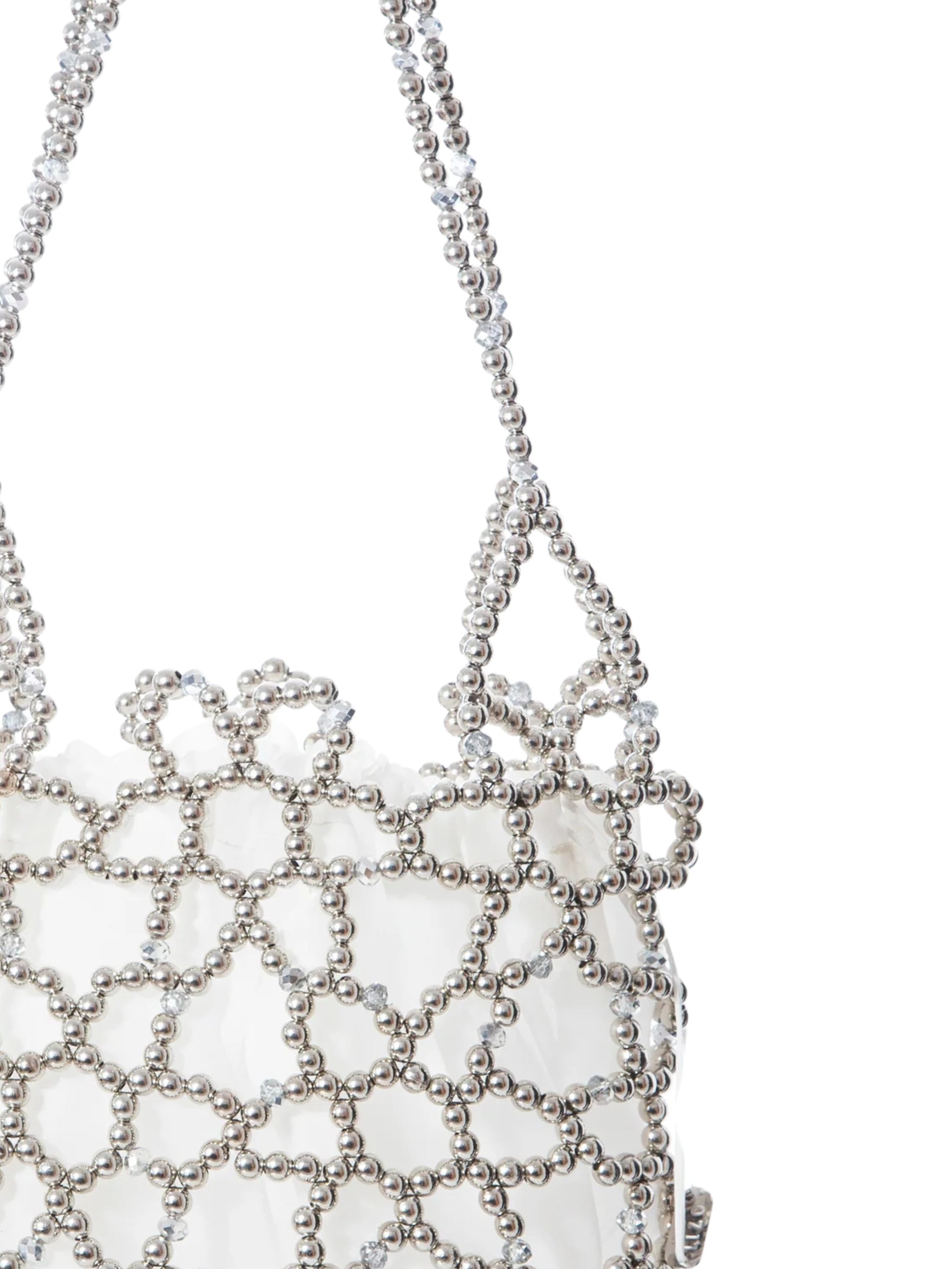 Silver jasmine shoulder bag