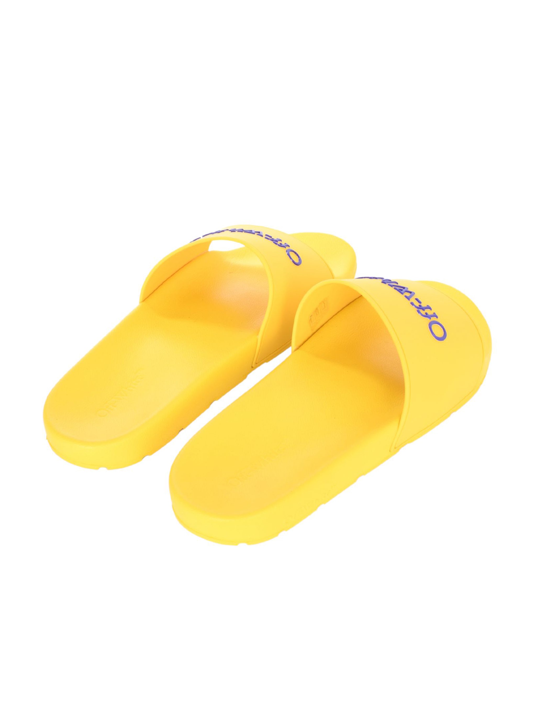 BOOKISH SLIDERS LIGHT ORANGE DARK BLUE